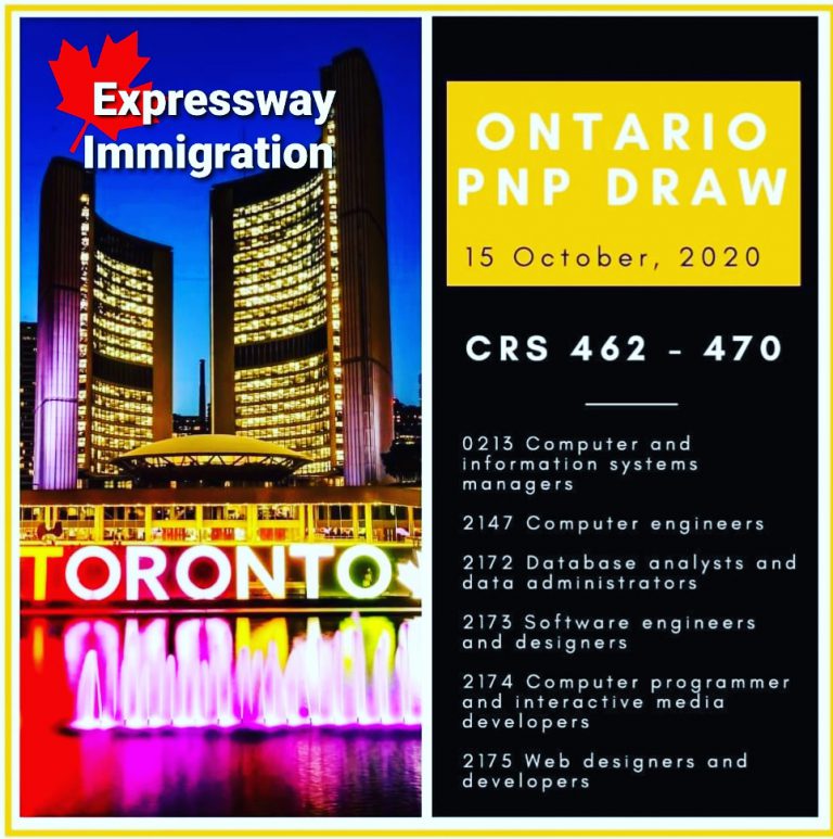 Ontario Tech Draw Immigration to Ontario Expressway Immigration