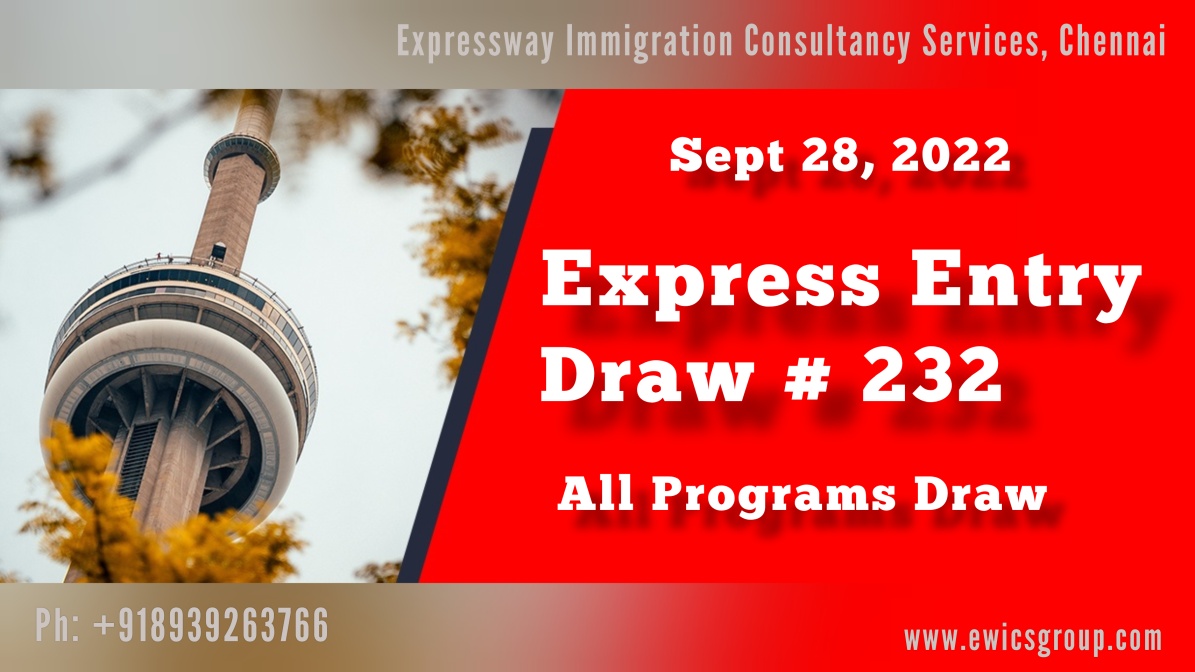 Express Entry Draw #232_Latest Canada Immigration Draw 2022