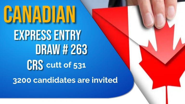 Express Entry draw 263 | Canada Immigration | Latest Update