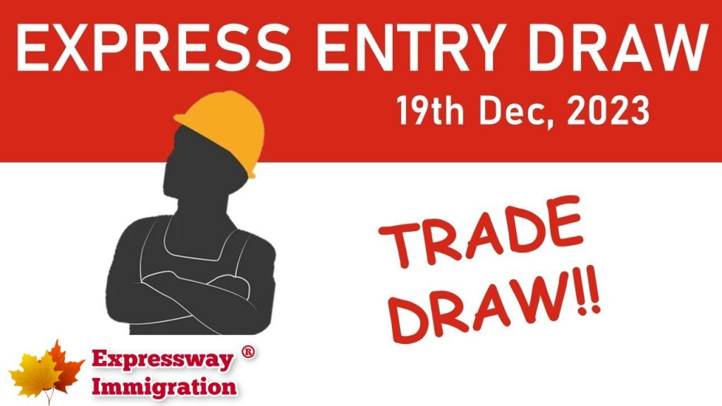 Latest Express Entry Draw December 19 2023 Trade Draw