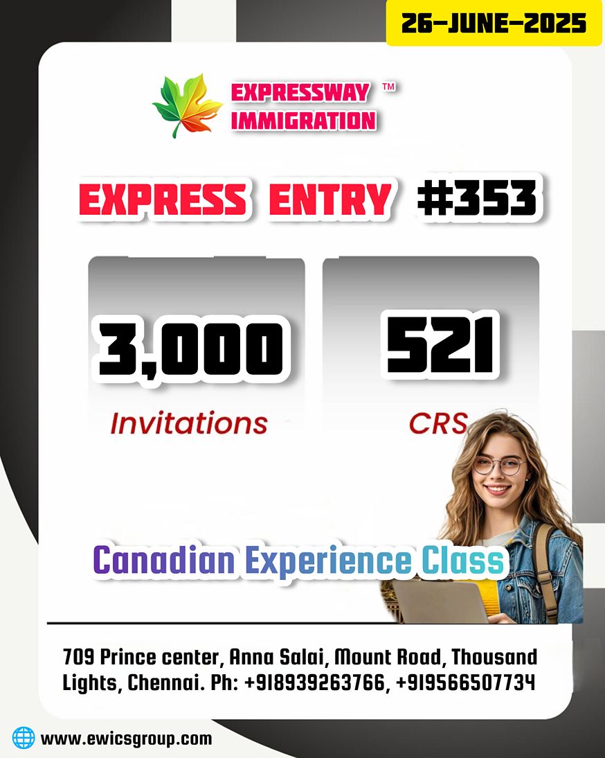 Latest Canada Express Entry Draw 353_Best Canada Immigration Consultants in Chennai