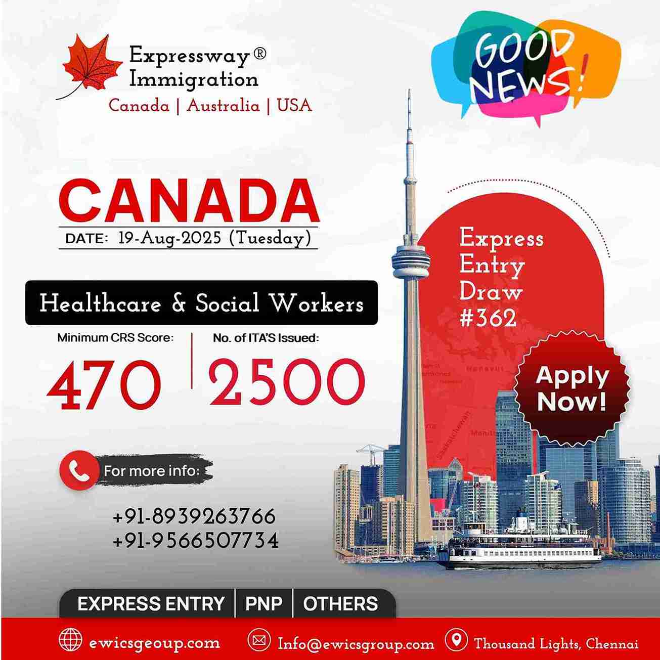 Canada Express Entry Draw #362