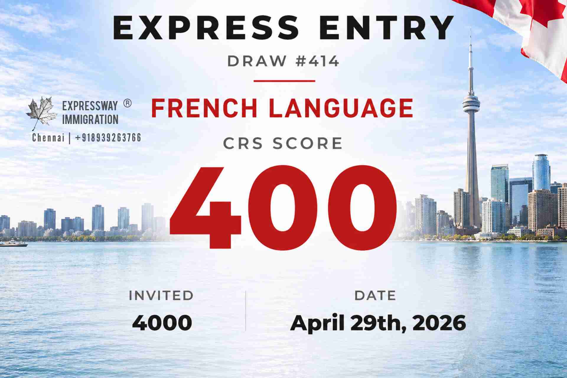 Express Entry Draw #414 - Latest Rounds of invitations 2026